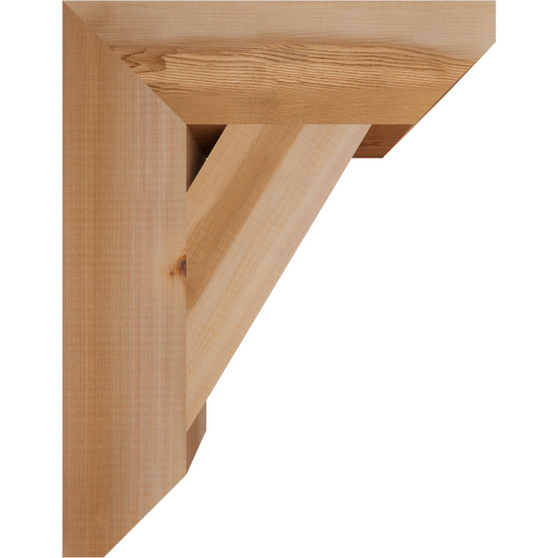 Support traditionnel en bois rustique à lattes, Cèdre rouge, H 18 po x l 3,5 po x P 14 po