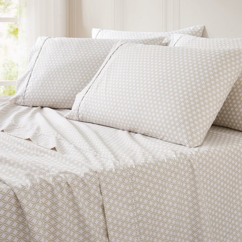 Eternity Neutral Sheet Set, Queen Sheet Set with 5 Additional Pieces