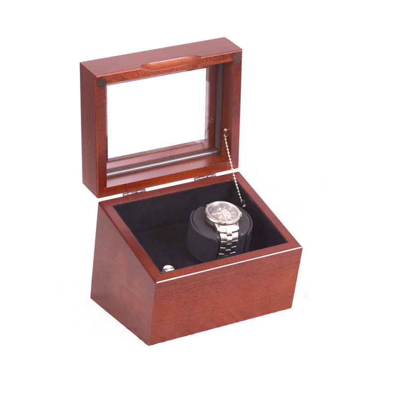 Brigadire Wood Watch Box + Watch Winder, Heritage Cherry