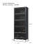 Vitrine de 76,75 po en fer avec portes en verre-792867519