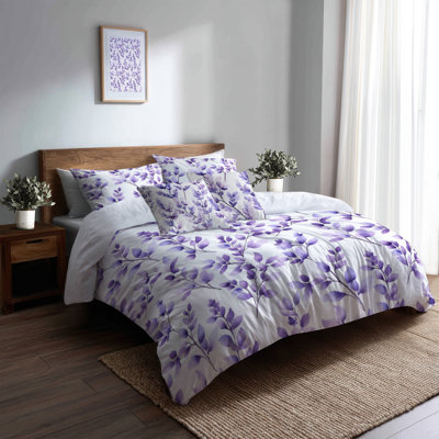 Ensemble de literie abstraite 5 pièces - Housse de couette et coussin décoratif Boho