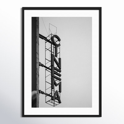 Cinema Marquee Sign Photo Print