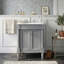 Meuble-lavabo autoportant 24 po avec lavabo en céramique, armoire de rangement avec cadre en bois massif et tablette de rangement 24 po-1498176464-1491601351