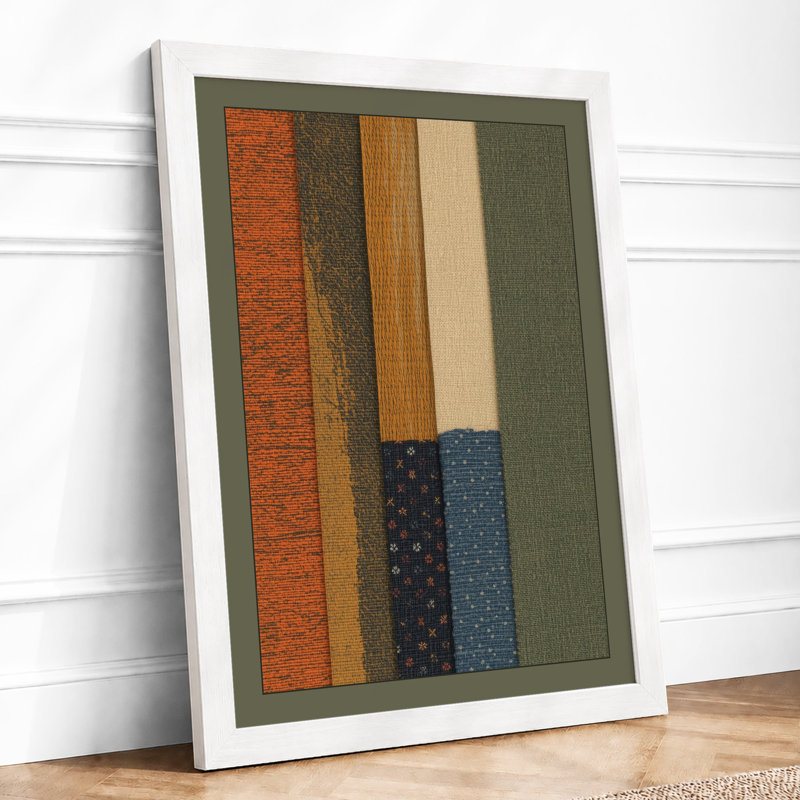Textile Palette Minimalist - Print, A3 - 42.0 x 29.7 cm, White