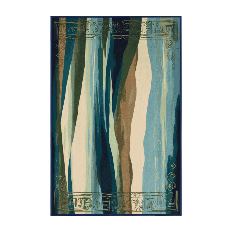 Aurora Whispers Rug, Rectangle 3' x 5'