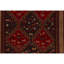 Hand Knotted Wool Area Rug in Red