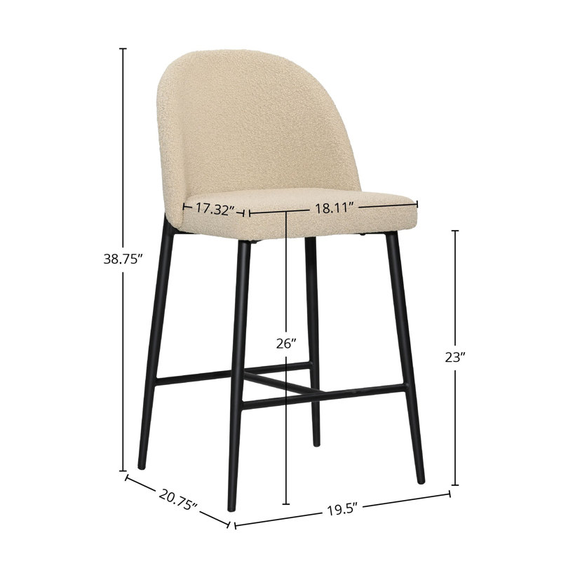 Ramsay 39" Tall Counter Stool, Sand