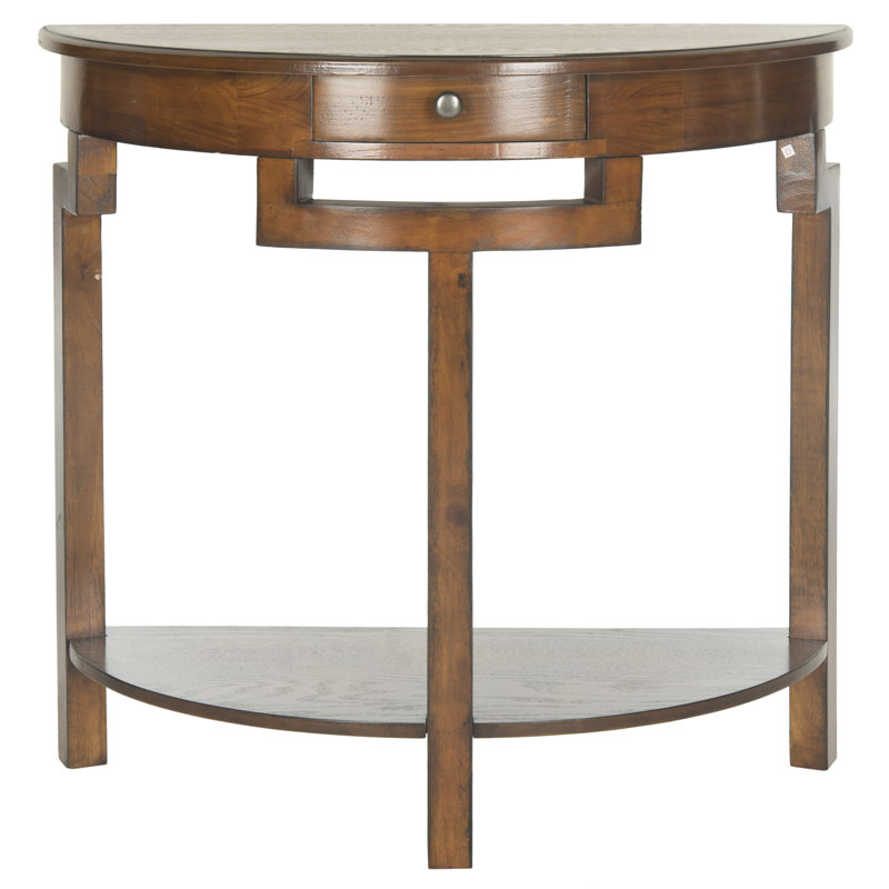 Evangelyne 31.9'' Solid Wood Console Table, Filbert Brown