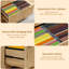 Classeur à tiroirs cannelés de 76,8 cm de large et 2 tiroirs profonds avec station de recharge, en bois, pour bureau à domicile – Format Lettre/A4-1372106027