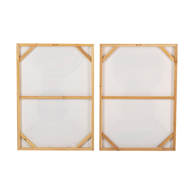 Abstract Set 2 Canvas 40% Hand Painted 50X3X70 Cm - 2 Piece Wrapped Canvas Print Set