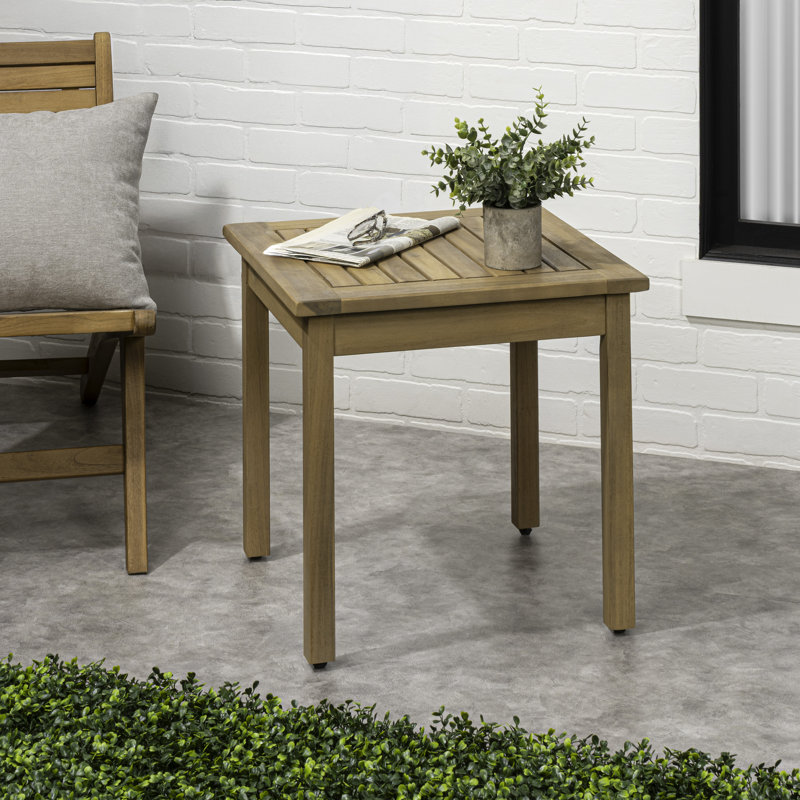 Table d'appoint Arir, Teck clair