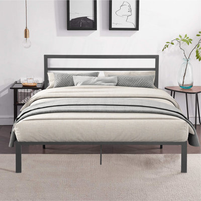 Queen Size Metal Bed Frame With Headboard