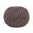 Knit Weave Pouf, 20” W X D 14” H, Brown, Modern Decor For Indoor Outdoor Areas Weave, 20x20x14 Inches, Design Spaces