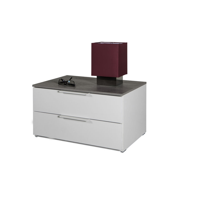 Galaverna 60cm W Manufactured Wood Bedside Table