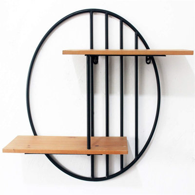 Nenuphar 2 -Piece Circle Floating Shelf and Accent Shelf