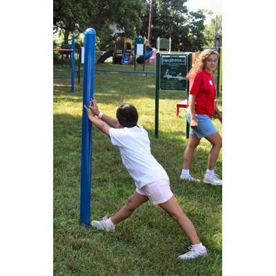 Leg Stretches Post and Sign