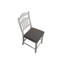 Chaises de salle à manger rembourrées à hauteur de comptoir blanc antique, 2 pièces pour la chambre, coussin en tissu et structure en bois massif