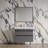 Navkiran 39.6'' Single Bathroom Vanity with Ceramic Top with Mirror