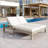Outdoor Double Lounge Chair with 5-Position Adjustable Backrest, Removable Cushions for Patio and Poolside-1476369598