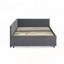 Luxueux canapé-lit en velours capitonné avec fonctionnalité polyvalente pour tout espace-550925244