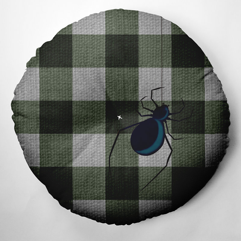 290_Eeek! Coussin Halloween, Vert, 30 po x 30 po