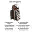 18.11'' Wide Solid Wood Jewelry Armoire