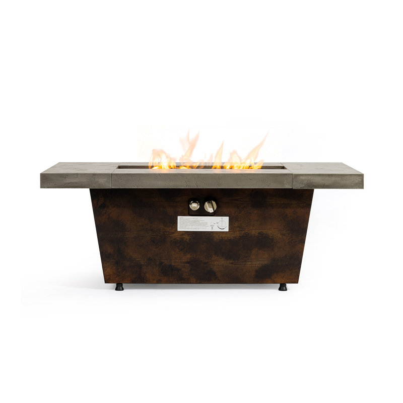42" Rectangle 50000BTU Gas Fire Pit Table