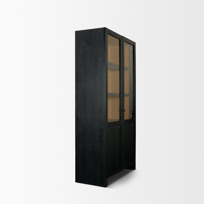 Vitrine Tremaine Henry, Black/Light Brown