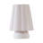 Kylie 9" Modern Ceramic Led Table Lamp With Cream Linen Shade, Bulb Included