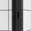 Cabine de douche coulissante en aluminium à double cadre en aluminium avec verre trempé de 1/4 po de 6 mm, conception sécuritaire, poignée pour salle de bain