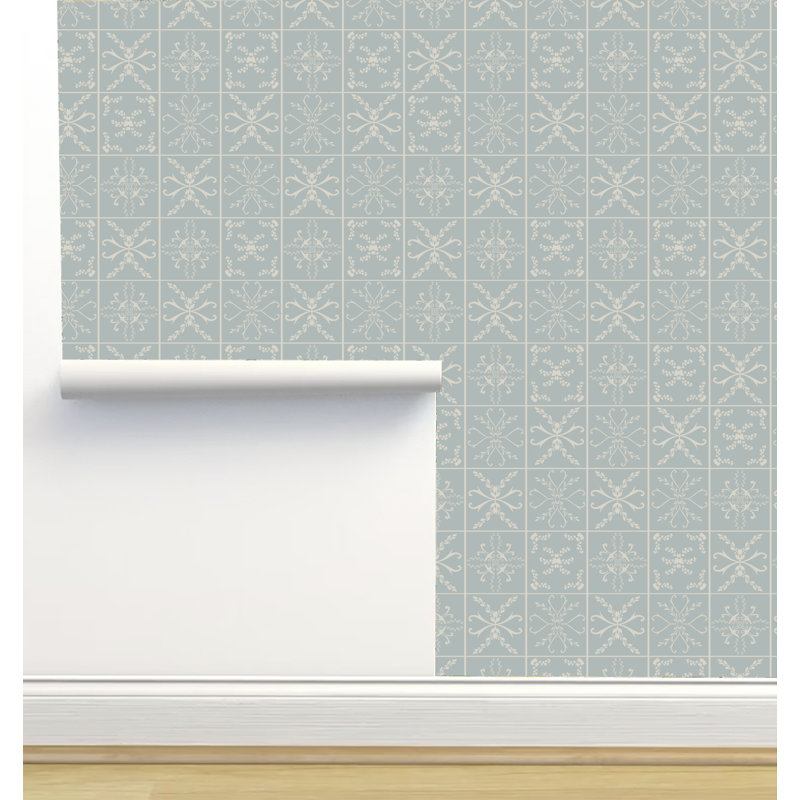 Rouleau de papier peint adhésif 12 pi x 2 pi Monor Designs, Menthe