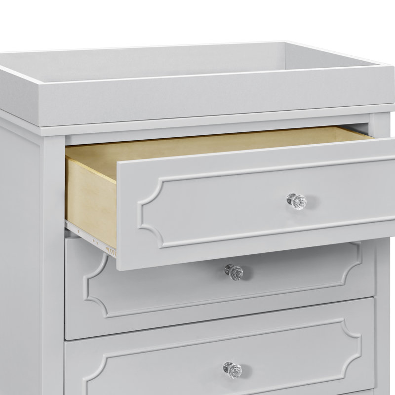 Chloe Regency 3-Drawer Dresser, Fog Gray