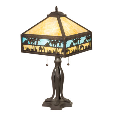 26" High Camel Mission Table Lamp