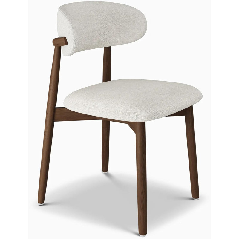 Ensemble de 2 chaises en bois de frêne Lumina, Noyer