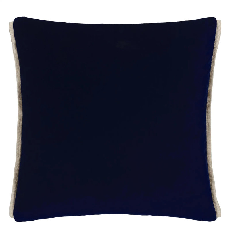 Varese Velvet Decorative Pillow, 22" H x 22" W, Denim/Teal