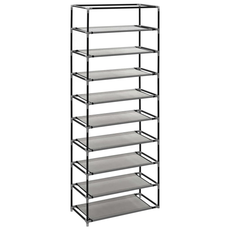 20 Pair Flip Down Shoe Storage, Grey