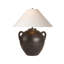 Lampe de table Mays - terre cuite noire vieillie