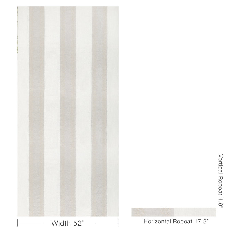 Summerland Banner Sheer Fabric, Quartz