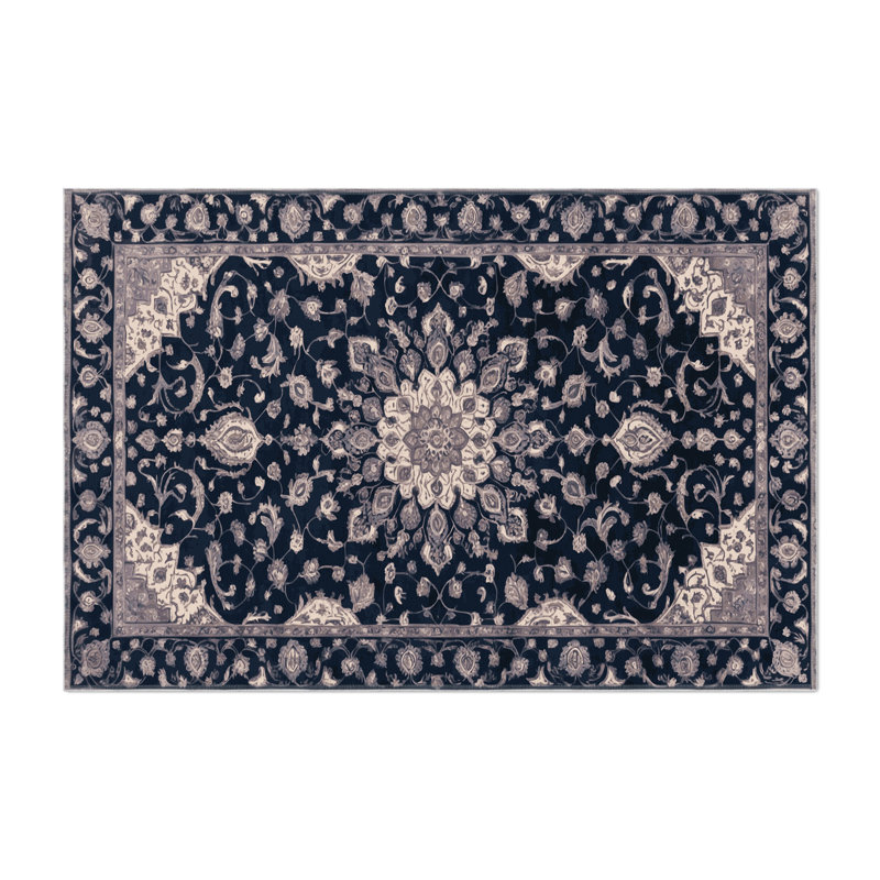 Tapis gris d'intérieur et d'extérieur Tabriz, Rectangulaire 3 pi x 5 pi