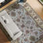 Tapis ivoire et doré de haute qualité noué à la main