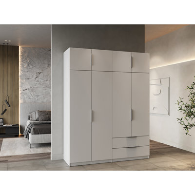 Nuzzi 8 Door Manufactured Wood Wardrobe