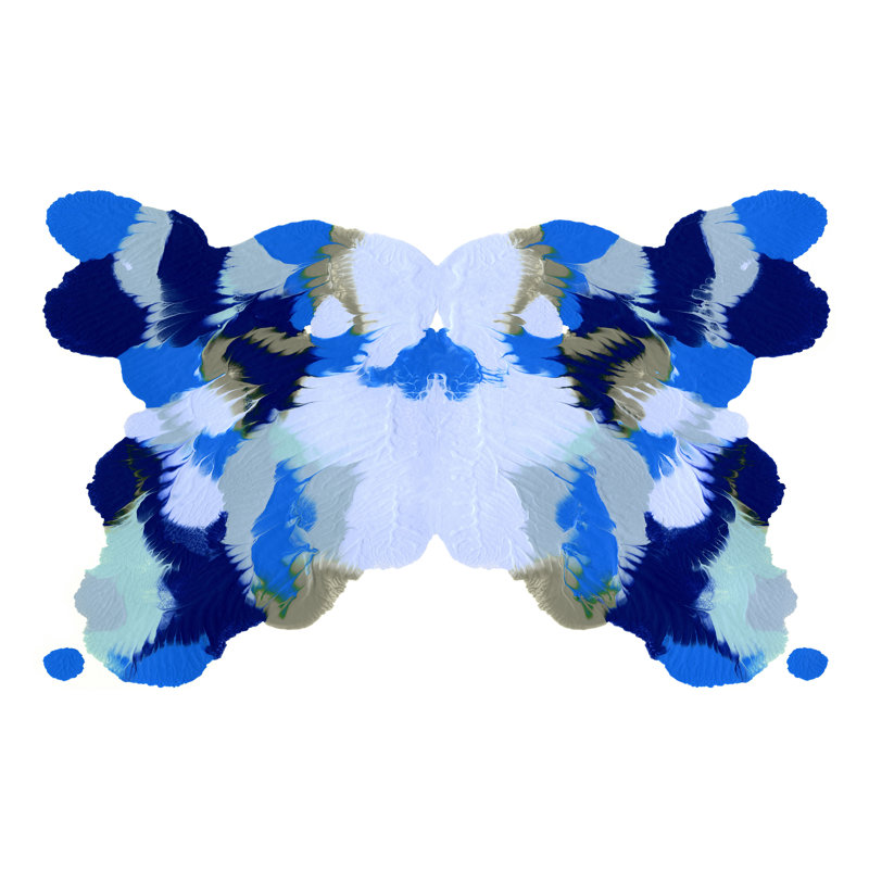 Rorschach Mariposa II by Emma Caroline - Wrapped Canvas Art Prints, 61cm H x 91cm W