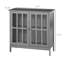 Buffet, armoire de rangement, armoire grise
