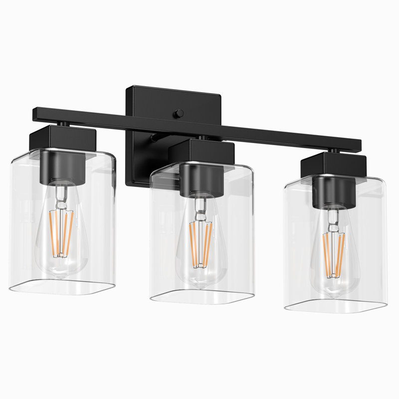 Hartshorn Vanity Light, 3 Lights, Matte Black