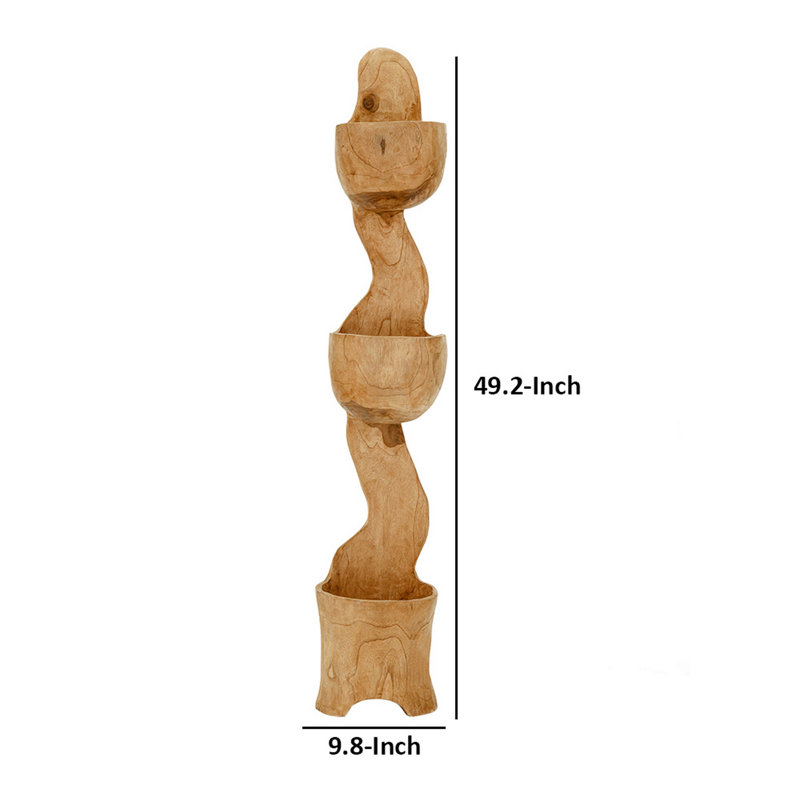 Étagère en bois massif de 9,8 po de largeur Jarlathus