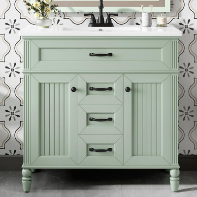 Meuble-lavabo sur pied simple 36 po avec lavabo