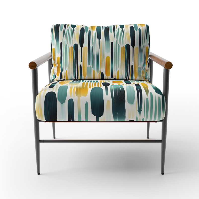 Chaise à accoudoirs rembourrée Green Adn