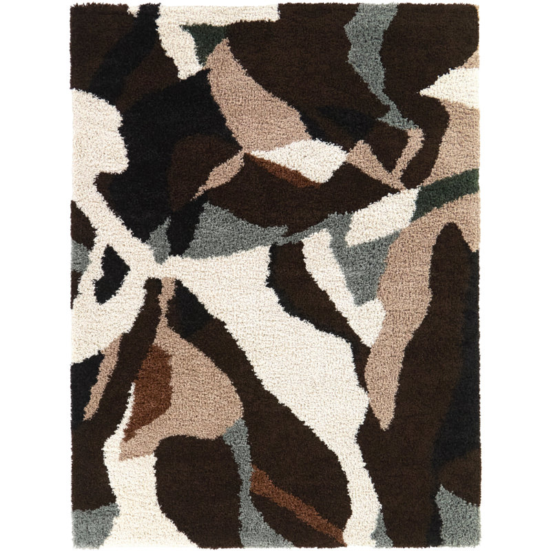 Tapis brun Cortlandville, Rectangle 5 pi 3 po x 6 pi 11,9 po