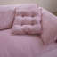 Causeuse-coussin modulaire en tissu rose-1336753877