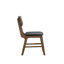 Table de salle à manger rectangulaire en bois Luret avec 6 chaises noires-101121260